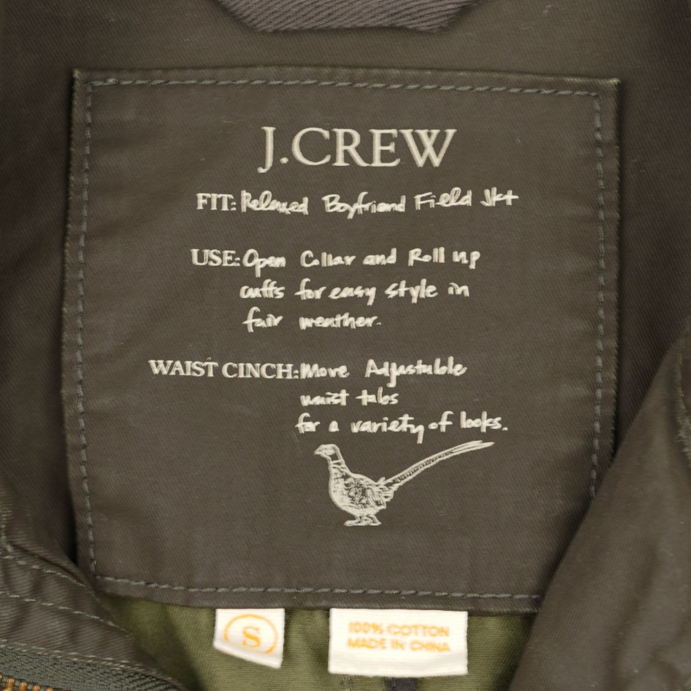 JCREW Size S The Downtown Field Jacket in Mossy Brown - Picture 5 of 5